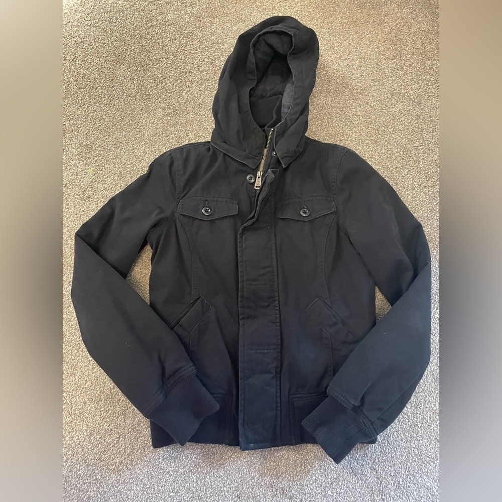 Ladies TNA Black Hooded Jacket